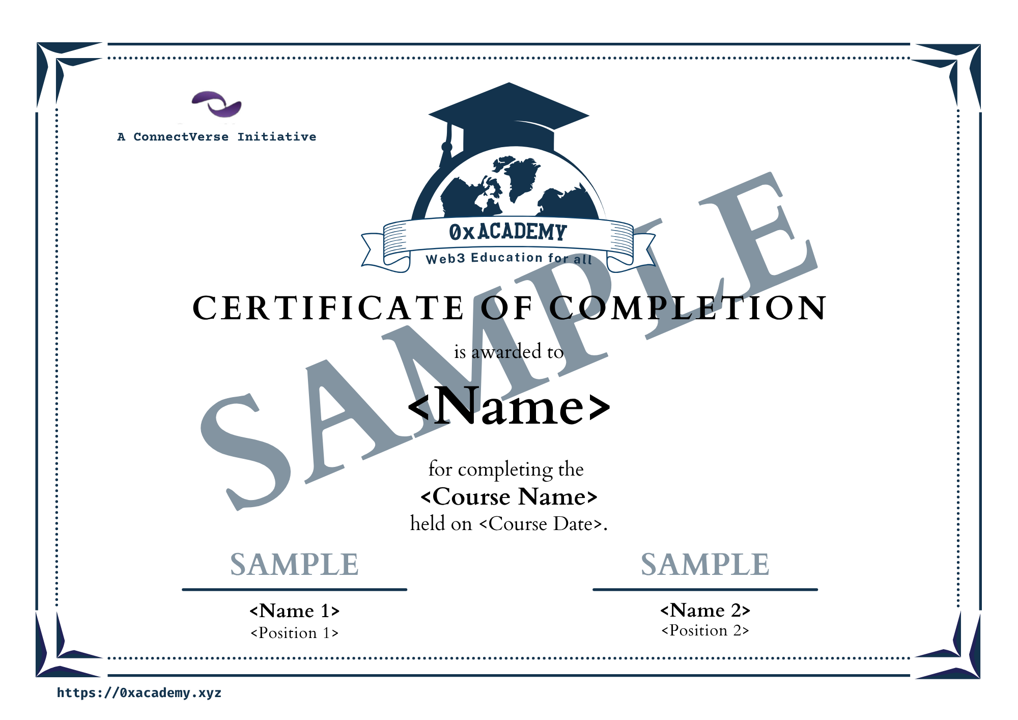 Sample Certificate